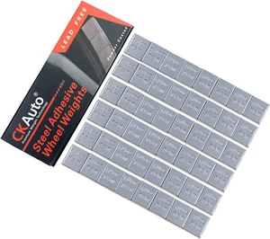 1/4Oz, 0.25Oz, Grey, Adhesive Stick on Wheel Weights, Easypeel Type. Cars, Truck - Picture 1 of 5