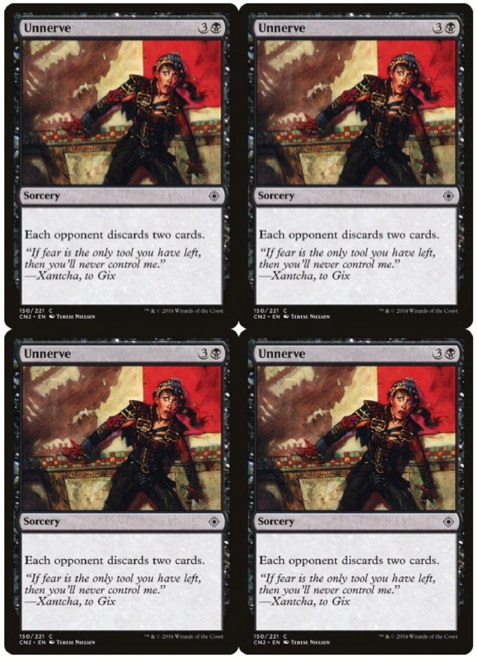 MTG Unnerve x4 Conspiracy: Take the Crown Common NM Playset - Image 1 of 1