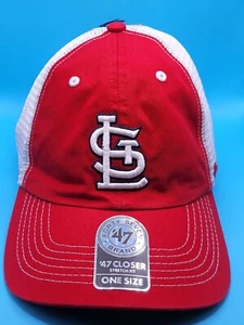 '47 Marke MLB St. Louis Cardinals engere Stretch-Passform Mütze rot und weiß - Bild 1 von 8