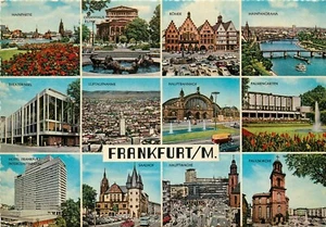 Frankfurt Germany aerial view and multiview Postcard - Picture 1 of 2
