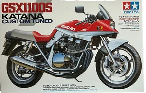 Tamiya 1:12 Motocicleta No.65 Suzuki GSX1100S Katana Custom Tune Plastic Model - Imagen 1 de 12