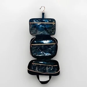 Aimee Kestenberg Jenna Bolso Colgante Viaje Artículos de Aseo Cosméticos Negro Oro Rosa - Imagen 1 de 14