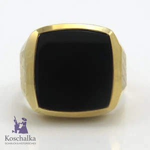 Vintage 333er Gelbgold Herren Siegelring, Gr. 63 (0567EB) - Bild 1 von 13