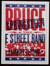 BRUCE SPRINGSTEEN - Trading Card #13 - Sommet Centre 2008