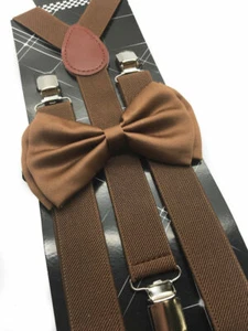 Adult Suspender + Bow-Tie Wedding Matching Set for Adults Men Women (USA Seller) - Picture 1 of 59