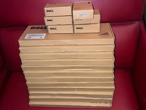 (12) Dell KB212-B Wired BLACK SLIM QUIET Keyboard BUNDLE NEW BOX LOT OEM+6 Mouse - Picture 1 of 8