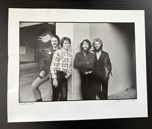 FOTOGRAFIA JIM MARSHALL - CREEDENCE - FIRMATA - 16" X 20" - 1968 / 1995. - Foto 1 di 4