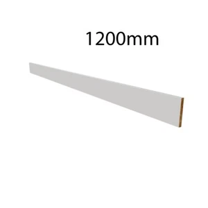 2x White Gloss Plinth Kickboard Skirting Board 1200x150x16mm (2400mm) Hygena New - Picture 1 of 3