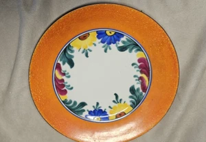 Vintage Phoenix China Checoslovaquia Arte Moravo pintado a mano 7" Plato Naranja - Imagen 1 de 11