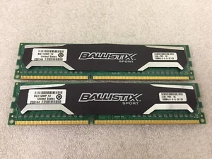 Crucial Ballistix 16GB (2x 8GB) BLS8G3D1609DS1S00 PC3-12800 DDR3 1600MHz RAM - Picture 1 of 3
