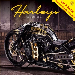 2025 Calendar Harleys Square Wall Paper Pocket CSB23 - Picture 1 of 6