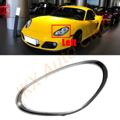 Carcasa de lente de faro delantero izquierdo + pegamento u para Porsche Boxster Cayman 987 2009-2012 Foto 1 de 4