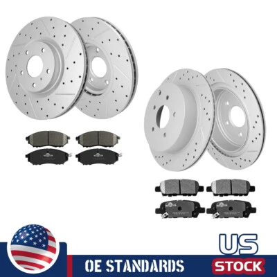 Pastillas de freno de cerámica rotores de disco delanteros traseros para Nissan Murano INFINITI QX70 M35h Foto 1 de 4