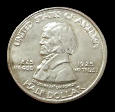 1925 SILVER FORT VANCOUVER COMMEMORATIVE HALF DOLLAR 50C - Image 1 of 2
