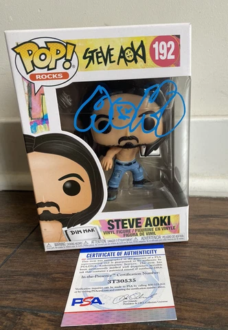 STEVE AOKI signed autographed DJ STEVE AOKI FUNKO POP Figure 192 w/ COA BECKETT Cover