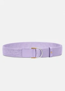 Mens Versace Greca Ribbon Belt Violet Size 100 - Picture 1 of 7
