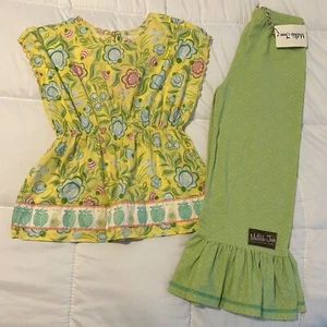 Matilda Jane Hello Lovely Elegant Blossoms Tunic Top & Big Ruffles Size 6  8 - Picture 1 of 3