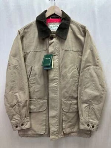 Neu mit Etikett - Orvis hellbraun khaki Wachs Baumwolle Canvas Reißverschluss vorne Heritage Feldmantel - M - Bild 1 von 9