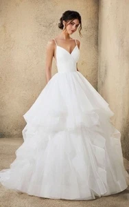 Mori Lee 2776 Ravenna Talla 12 GENUINE Vestido de novia de marfil - Imagen 1 de 2