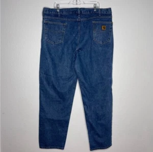 Carhartt Men’s Relaxed Fit Blue Jeans - Size 42x34 - Bild 1 von 6