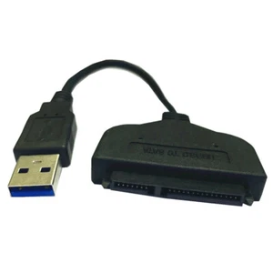 USB 3.0 to SATA 2.5" 22 pin Hard Disk Driver Converter Adapter Cable Cord Plug - Picture 1 of 3
