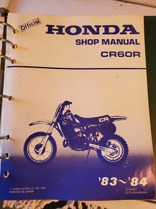 Honda CR60R Official Shop Manual CR 60 Repair Book '83 - '84  box6 - Bild 1 von 9