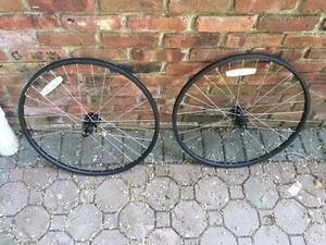 (2) Weinmann Bicycle Tire Rims Mounts Spokes, AC 19, 22 1/2” Dia. See Pics Desc - Picture 1 of 11