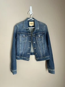 Paige Women's Small Wash Button Front Denim Jacket - Picture 1 of 7