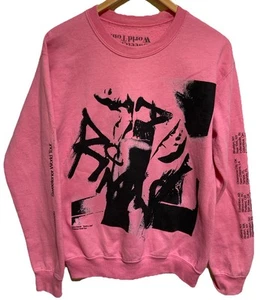 Ariana Grande Sweetener World Tour 2019 Long Sleeve Sweatshirt Pink M - Picture 1 of 7