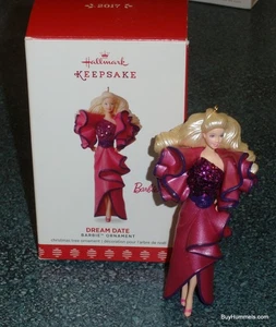 2017 Hallmark Christmas Ornament: DREAM DATE BARBIE DOLL Hallmark Keepsake GIFT! - Picture 1 of 4