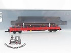ZM2295 Escala Z Märklin 82581 Vagon Telero con Travesías Cargo de la DB - OVP