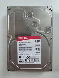 Toshiba High Performance 3.5in HDD Hard Drive 6TB 7200RPM SATA 6Gb/s 128MB - Picture 1 of 4