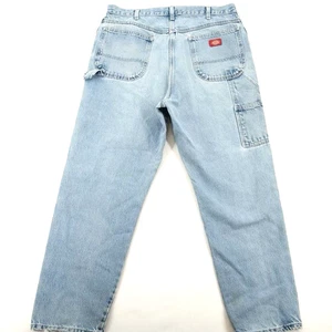 Jeans vintage Dickies falegname lavaggio leggero anni 90 made in USA uomo 38x32 - Foto 1 di 9