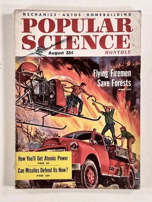 1955 Aug POPULAR SCIENCE Atomic Aircraft COMMERCIAL ATOMIC POWER jet boats &c - Image 1 of 4