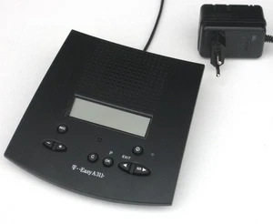 Telekom T-Easy A311 schwarz ▪ Anrufbeantworter digital, Display, T-Com, CLIP, AB - Bild 1 von 4
