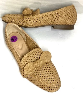 Charles David Womans Size 8.5 Finite Woven Loafer Tan Water Resistant Worn Once! Foto 1 de 4