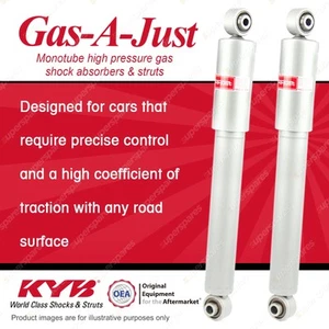 2x Rear KYB Gas-A-Just Shock Absorbers for Ford Falcon FG XR6 XR8 RWD Sedan - Picture 1 of 7