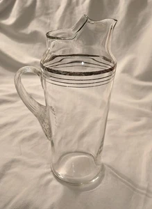 Vintage Dorothy Thorpe Stil Silber Band Schilf Griff Cocktail Krug - Bild 1 von 5