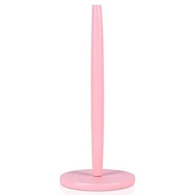 Pink Paper Towel Holder Countertop with 2 Hooks, Stainless Steel, Paper Towel... - Image 1 of 4