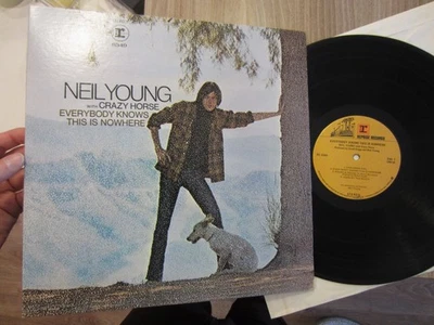 NEIL YOUNG with CRAZY HORSE canadian LP EVERYBODY KNOWS THIS IS NOWHERE vinyl Ex - Image 1 of 4