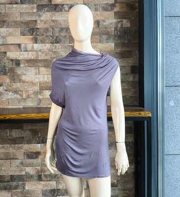 Lanvin Paris Vintage Long Asymmetric Top in Lavender Color  Size S - Image 1 of 4