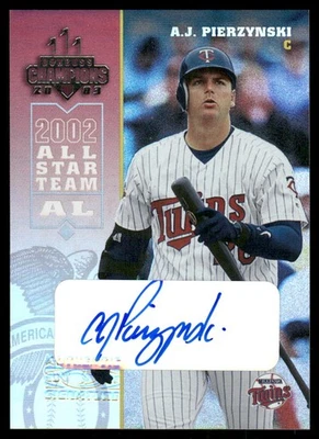 2003 Donruss Champions Autographs #153 A.J. Pierzynski Auto /250 - BB - Image 1 of 2