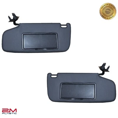 Sun Visor For Chevy Blazer S10 1995-2005 Set Pair OE Quality Without Light Black - Image 1 of 4