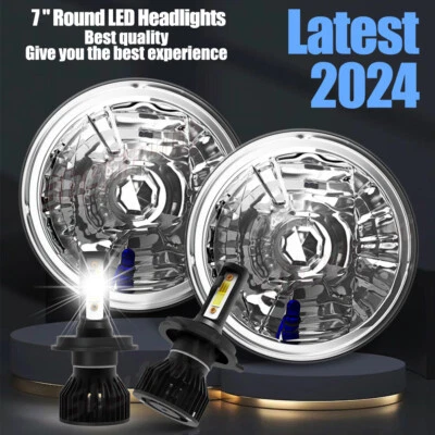 Faróis de LED de 7 polegadas para Mercedes Benz G500 G55 AMG 2002-2003 2004 2005 2006 - Imagem 1 de 4