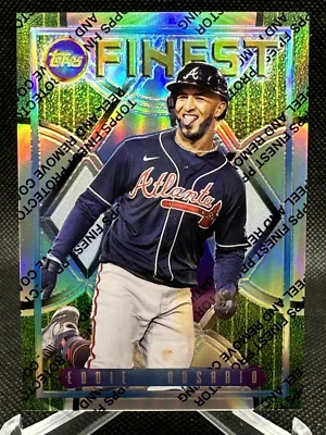 🔥2022 Topps Finest Flashbacks PROTECTOR REFRACTOR Eddie Rosario 6/10 BRAVES! - Image 1 of 2