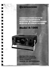 Bedienungsanleitung-Operating Istruzioni per Kenwood R-1000 - Foto 1 di 1