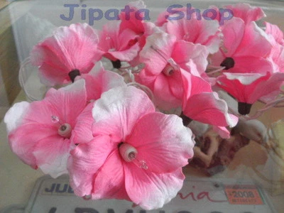 Sweet Pink Hibiscus Sa Paper Party-Wedding-Decoration X-mas 110V Light String - Image 1 of 4