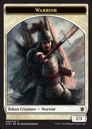 Warrior Token (Pike) ~ Near Mint Khans of Tarkir MTG Magic UltimateMTG White Car - Image 1 of 1