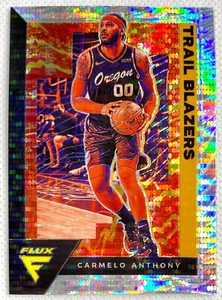 2020-21 Panini Flux Carmelo Anthony Silver Pulsar Prizm Card #145 Trail Blazers - Picture 1 of 2