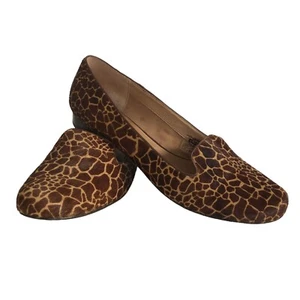 Fossil Calabash Original Wadenhaar Giraffendruck Slipper flache Halbschuhe Größe 11 - Bild 1 von 16